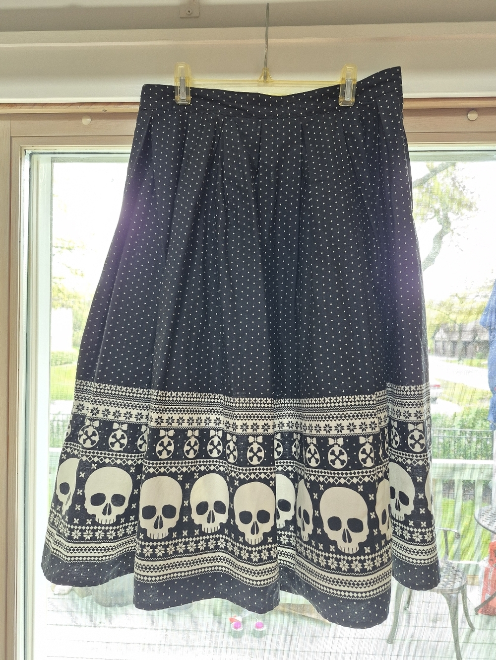 Medium Hell Bunny For Modcloth Skull Skirt - Picture 2 of 5